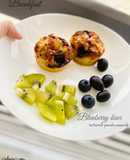 Blueberry kiwi buttermilk pancake casserole - ăn dặm