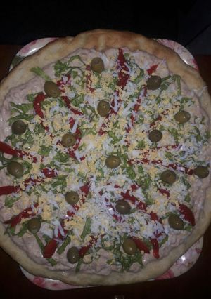 Una foto de Pizza primavera fría