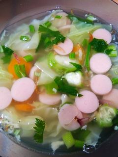 Foto resep Sayur bening sosis