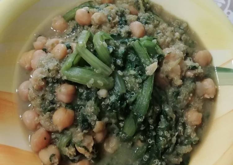 Zuppa di ceci, segale e quinoa