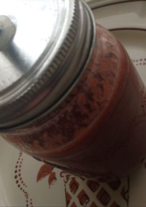 Una foto de Licuado de fresas sabor chocolate