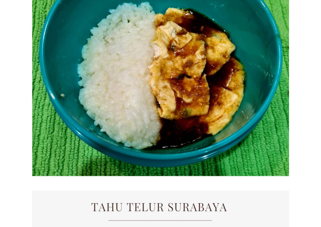 MPASI 10m: Tahu Telur Surabaya