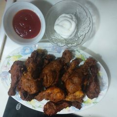 A picture of Chicken legs fry.