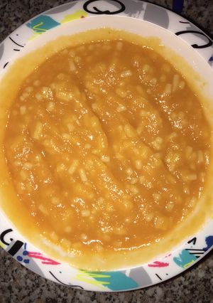 Alma-édesburgonya püré tésztával babáknak 👶🏻 recept fotója
