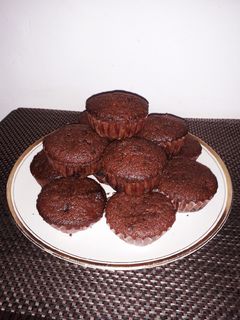Áfonyás csokis muffin recept fotója