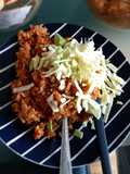 Javanese stir-fried rice (nasi goreng jawa pedas manis)