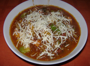 Una foto de Guiso de lentejas vegetariano