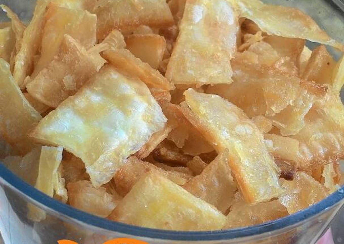 Keripik singkong rebus