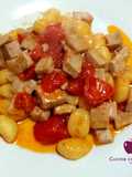 Potato Gnocchi with Fresh Tuna and Cherry Tomatoes