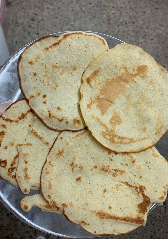 Una foto de Panqueques de banana