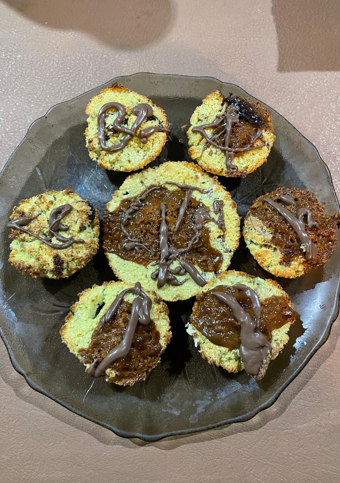 Una foto de Muffins de coco sin harinas y sin azúcar 🌴