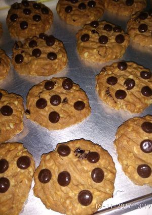 Foto resep Oat meal cookies with raisin and Choco chips