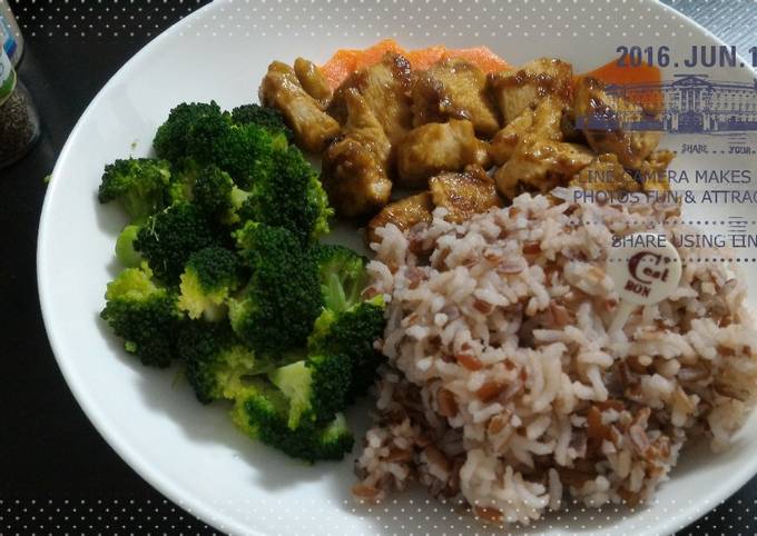 Menu sehat ayam teriyaki