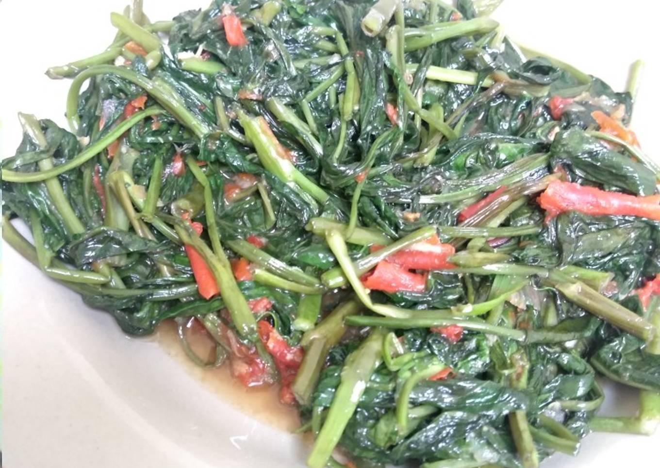 Tumis Kangkung Terasi Sedap