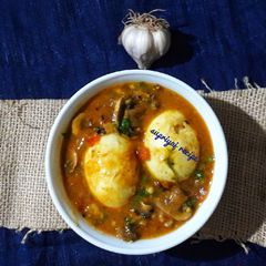 Mushroom egg curry A picture of Mushroom egg curry.