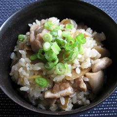 A picture of Chicken & Gobō Mazegohan.