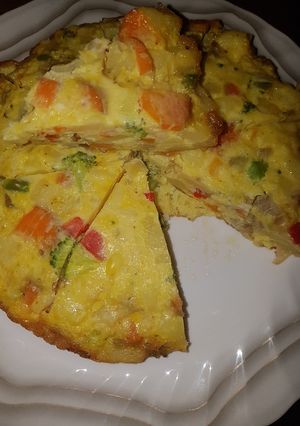 A picture of Egg potatoes vegs.