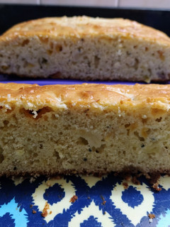 Una foto de Budín de frutas frescas sin manteca