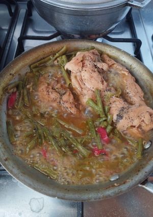 Una foto de Pechuga guisada con habichuelas largas