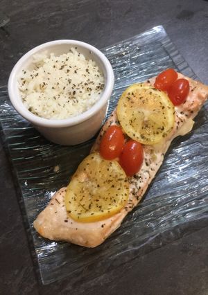 Une photo de Saumon papillote