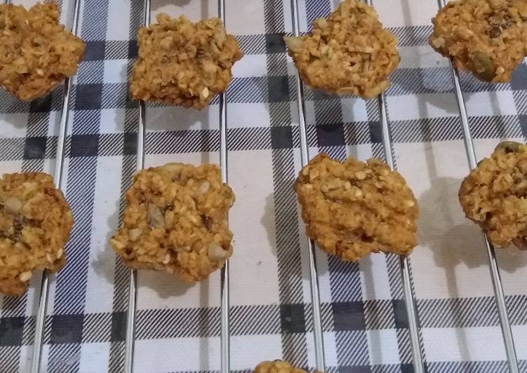 Resep Oat n seeds cookies (cemilan sehat), Lezat Sekali