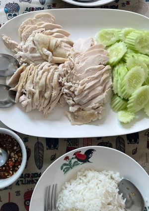 รูปของ ข้าวมันไก่ (ข้าวสวยแทนข้าวมัน)