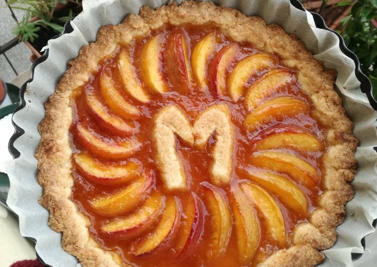 Ricetta Crostata Alle Pesche Di Anna Zottin Cookpad