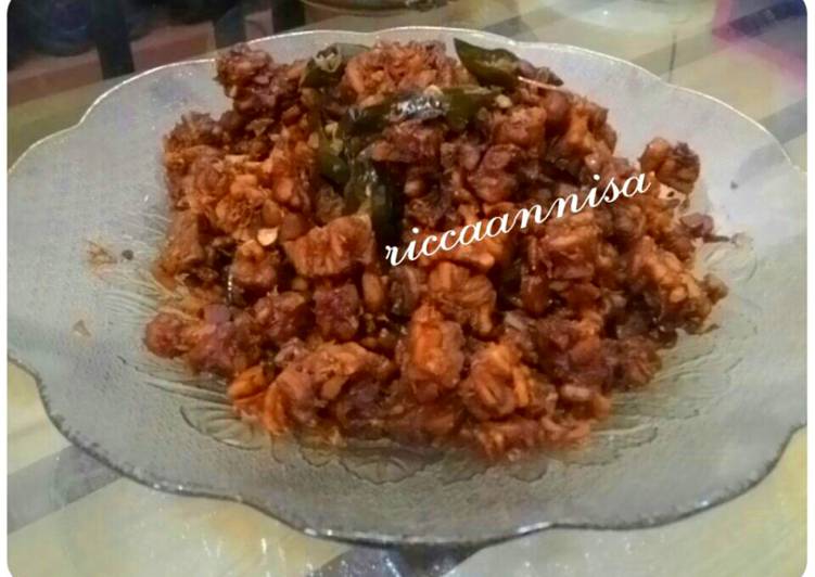 Resep Kering tempe kecap praktis | Cara Bikin Kering tempe kecap praktis Yang Enak Dan Lezat