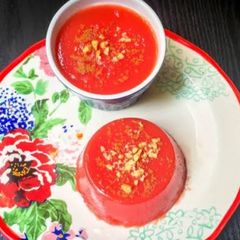 Watermelon pudding with cornflour 😋 A picture of Watermelon pudding with cornflour 😋.