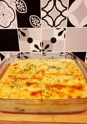 Une photo de Gratin de courgettes au fromage