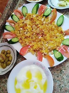 صورة لوصفة مفركة بطاطا بالبيض
