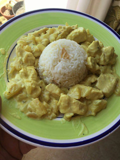 Una foto de Pechugas de pollo al curry