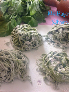 Foto resep Spinach Noodle - Mie Bayam #organic