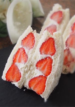 Une photo de Sandwich à la fraise