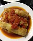 Bắp cải cuốn thịt nấm