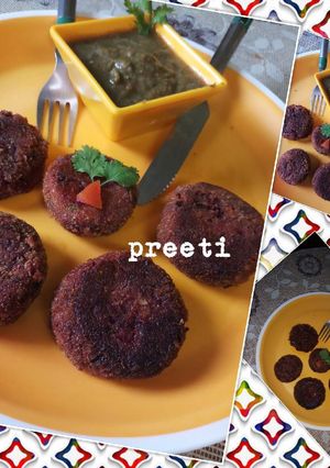 A picture of Beetroot cutlet.