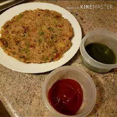 A picture of 3 spice Potato pancakes.