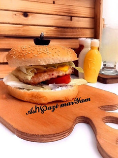 عکسی از دستور چیکن برگر 🍔