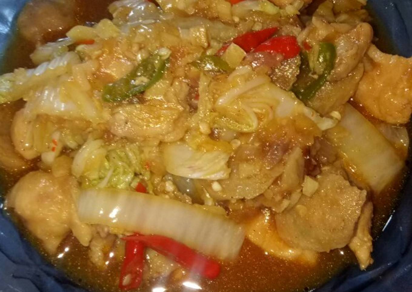 Capcay sawi putih