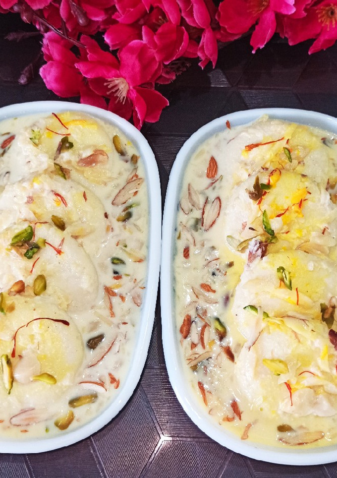 रसमलाई (Rasmalai recipe in Hindi) रेसिपी मुख्य फोटो