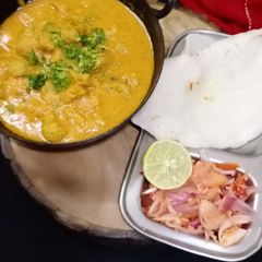 A picture of Soya chunks masala.