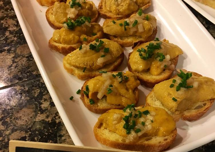 Steps to Prepare Award-winning Uni Toast