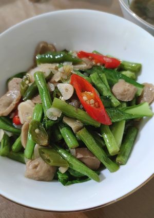 Foto resep Tumis buncis cuciwis & bakso
