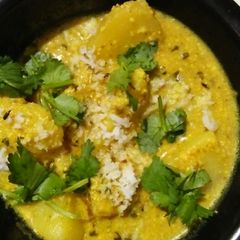 A picture of Kashmiri Dum Aloo.