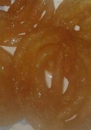 A picture of Home made jalebi.
