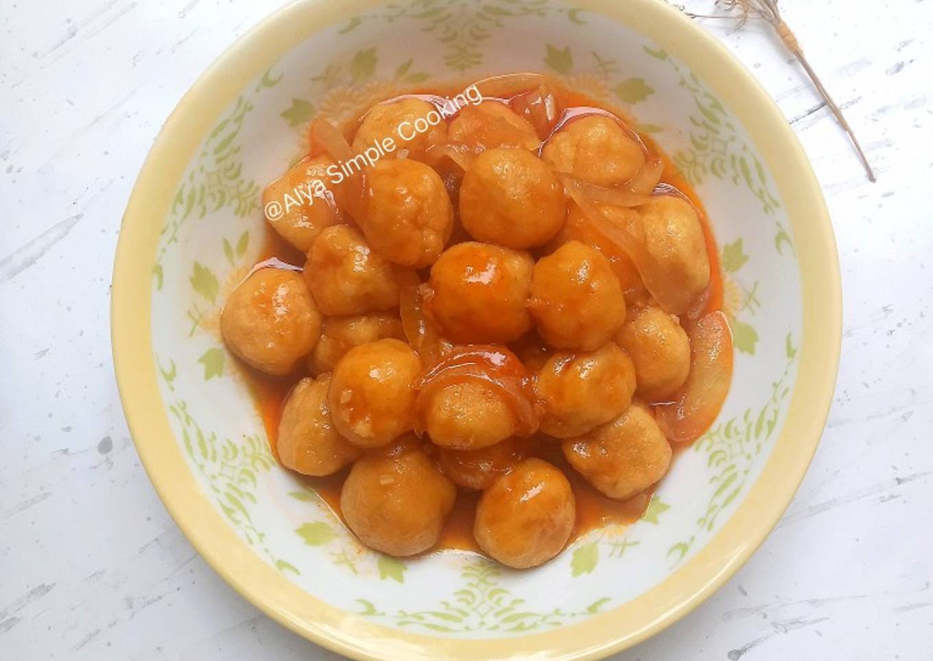 Bola Tahu Saus Pedas Manis Simple
