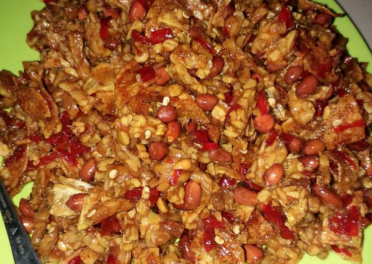 Kering tempe + kacang