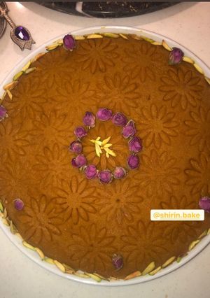 عکسی از دستور حلوا زعفرونی