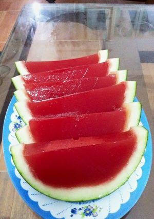 Hình của món Thạch Dưa Hấu.
