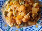 A picture of veggie chicken